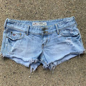 Hollister Distressed Paint Splatter Shorts - Sz 5